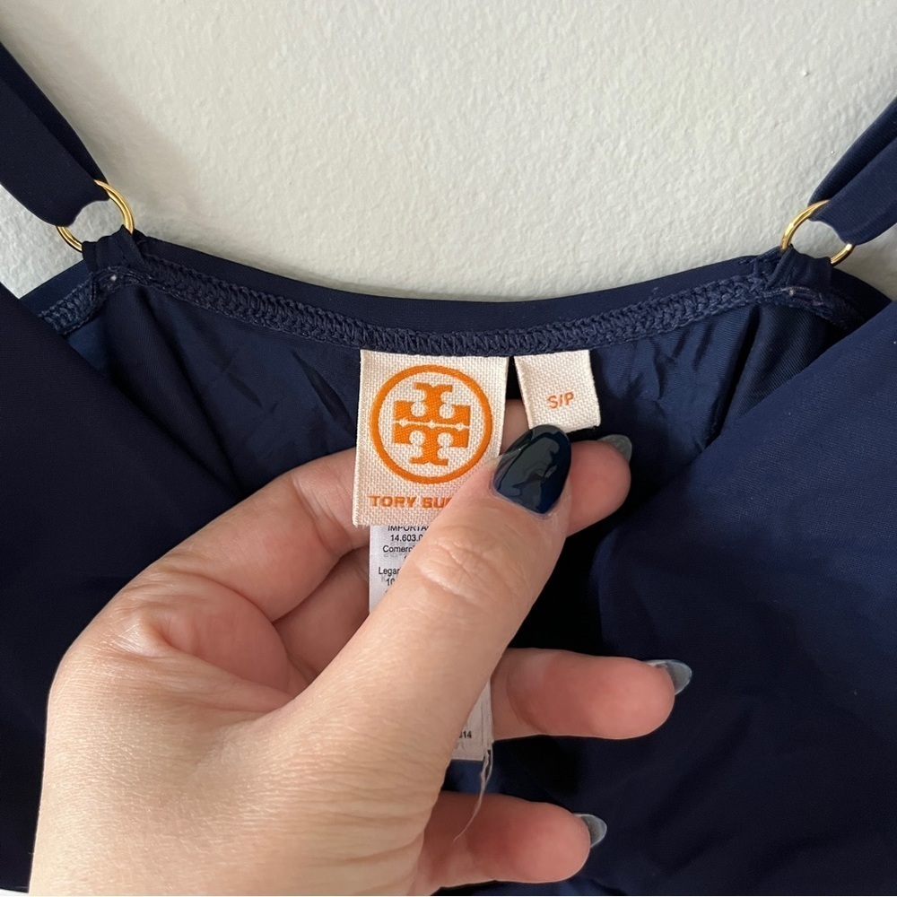Tory Burch One Piece Swimsuit Navy Size S/P - Picture 4 of 6